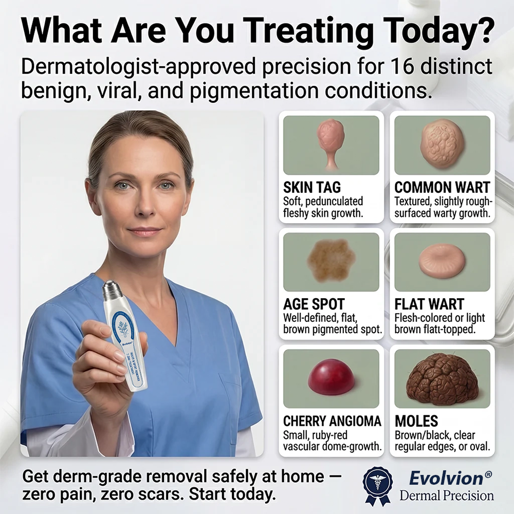 ✨Evolvion® 𝟕-𝐃𝒂𝘆 𝐒𝗸𝐢𝐧 𝐓𝒂𝗴 & 𝐒𝐩𝙤𝐭 𝐄𝐫𝒂𝐬𝙚𝐫 Painless & Scar-Free Advanced Imperfection Remova𝗜 Ro𝗜𝗜erba𝗜𝗜 Pen
