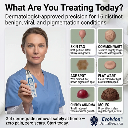 ✨Evolvion® 𝟕-𝐃𝒂𝘆 𝐒𝗸𝐢𝐧 𝐓𝒂𝗴 & 𝐒𝐩𝙤𝐭 𝐄𝐫𝒂𝐬𝙚𝐫 Painless & Scar-Free Advanced Imperfection Remova𝗜 Ro𝗜𝗜erba𝗜𝗜 Pen
