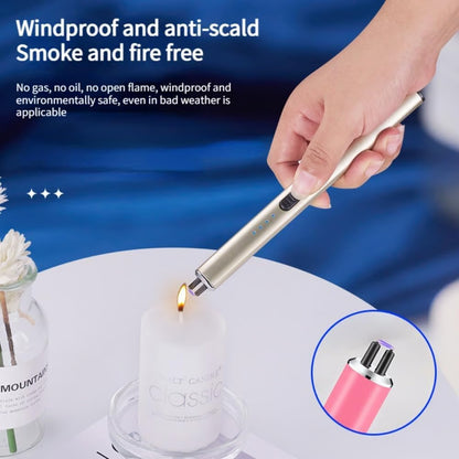 🔥Windproof Flameless Electric Lighter ✅ Suitable for home gas stove, aromatherapy, camping barbecue