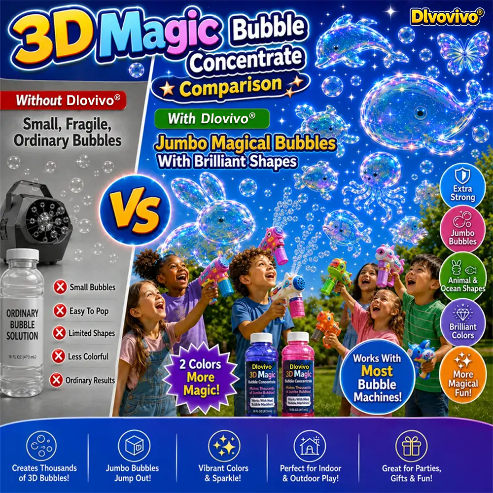 Dlovivo® Super 3D Magic Bubble Concentrate —— Animal & Ocean Fantasy Theme