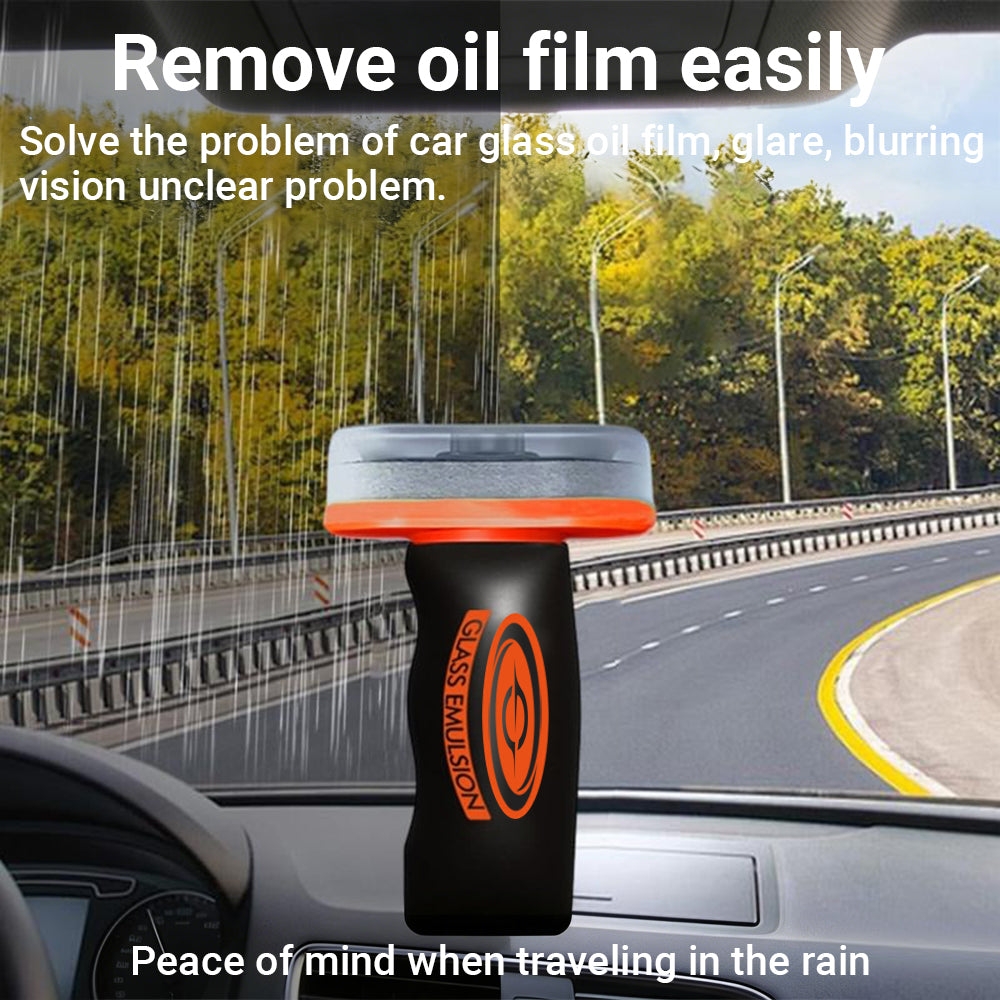 3-in-1 Glass Cleaning Paste ✨ Removes Oil Film & Grease, Water-Repellent Beading Effect & Anti-Glare Protection