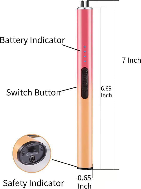 🔥Windproof Flameless Electric Lighter ✅ Suitable for home gas stove, aromatherapy, camping barbecue