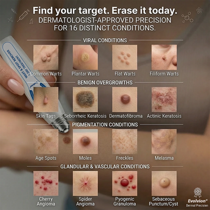 ✨Evolvion® 𝟕-𝐃𝒂𝘆 𝐒𝗸𝐢𝐧 𝐓𝒂𝗴 & 𝐒𝐩𝙤𝐭 𝐄𝐫𝒂𝐬𝙚𝐫 Painless & Scar-Free Advanced Imperfection Remova𝗜 Ro𝗜𝗜erba𝗜𝗜 Pen