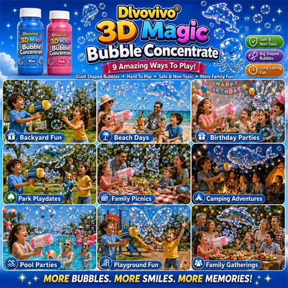 Dlovivo® Super 3D Magic Bubble Concentrate —— Animal & Ocean Fantasy Theme