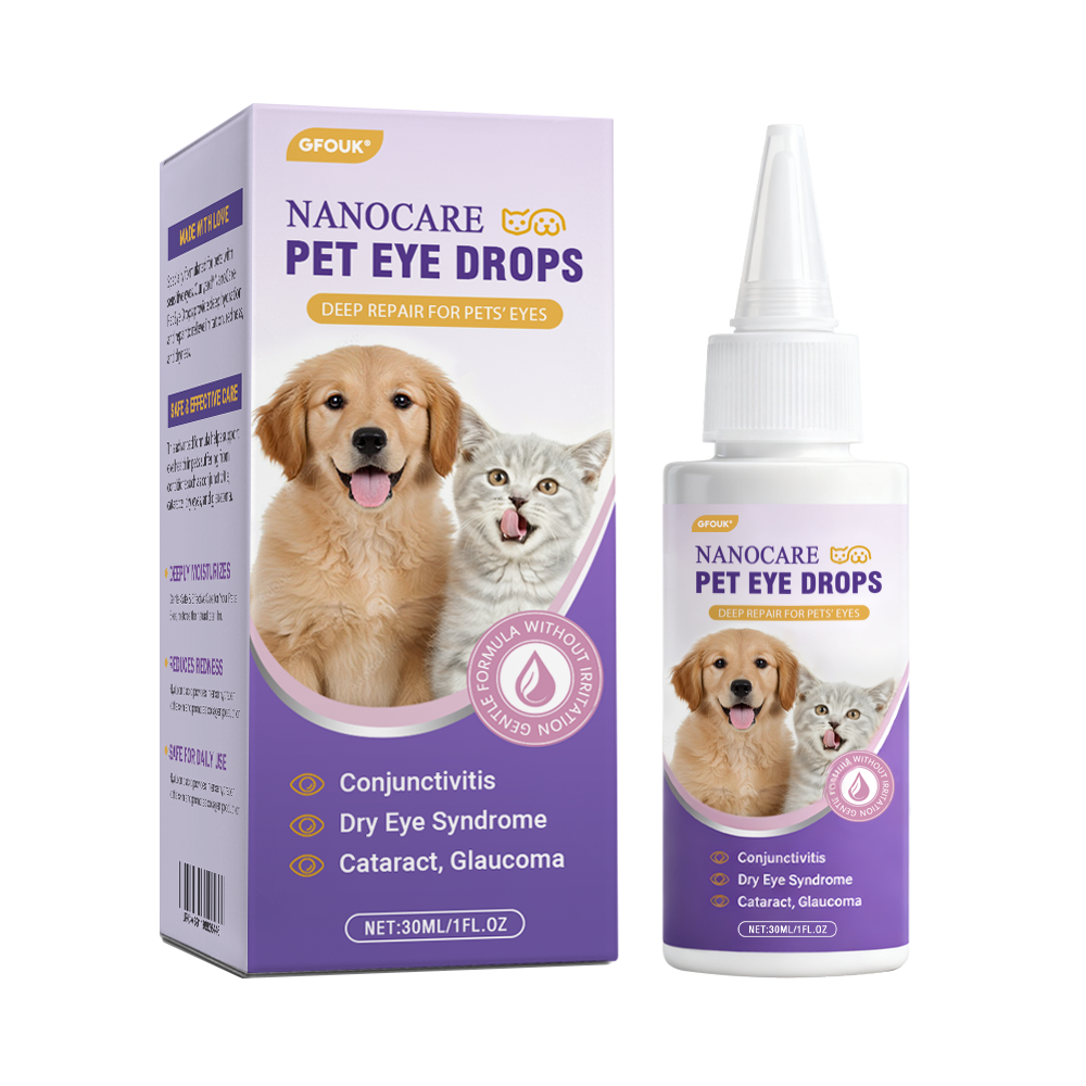 👩‍⚕️GFOUK® NanoCare Pet Eye Drops ☑️ Relieves Conjunctivitis, Dry Eyes, Cataracts, and Keratitis🐶