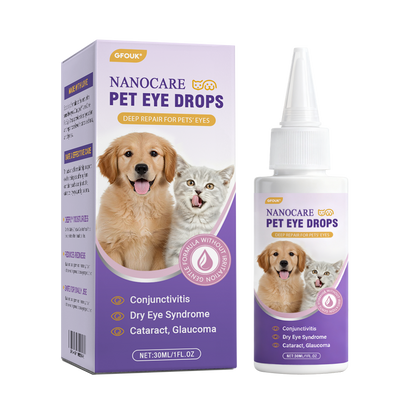 👩‍⚕️GFOUK® NanoCare Pet Eye Drops ☑️ Relieves Conjunctivitis, Dry Eyes, Cataracts, and Keratitis🐶
