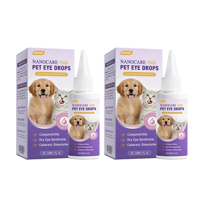 👩‍⚕️GFOUK® NanoCare Pet Eye Drops ☑️ Relieves Conjunctivitis, Dry Eyes, Cataracts, and Keratitis🐶