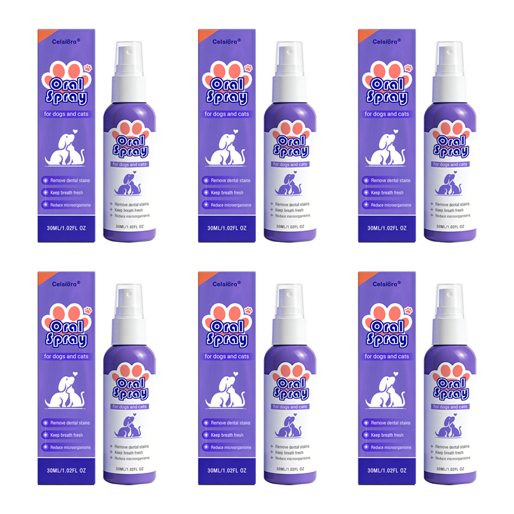 Celsiora® Pet Oral Spray ✅Freshen Breath, Remove Tartar & Promote gum regeneration, stabilize teeth 🦷🦷