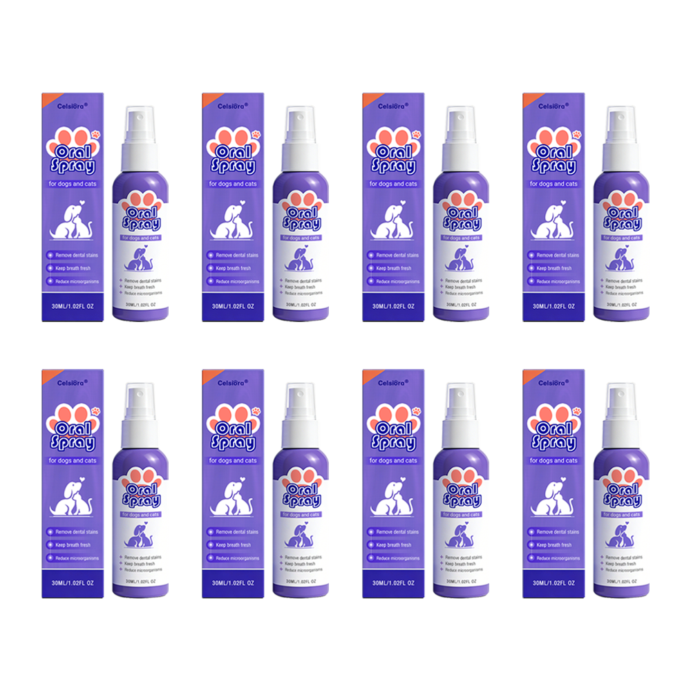 Celsiora® Pet Oral Spray ✅Freshen Breath, Remove Tartar & Promote gum regeneration, stabilize teeth 🦷🦷