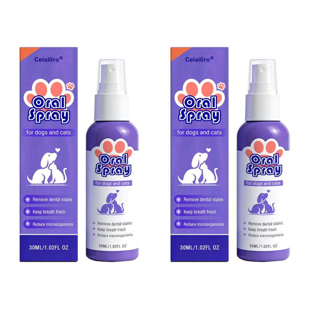 Celsiora® Pet Oral Spray ✅Freshen Breath, Remove Tartar & Promote gum regeneration, stabilize teeth 🦷🦷