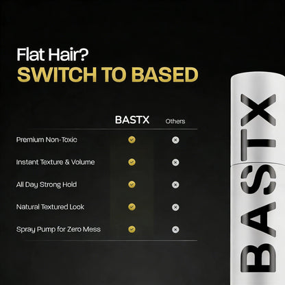 BASTX Hair Texture Powder ✨ Instant Volume & Texture | Lightweight, Matte Finish | Simple, Effective