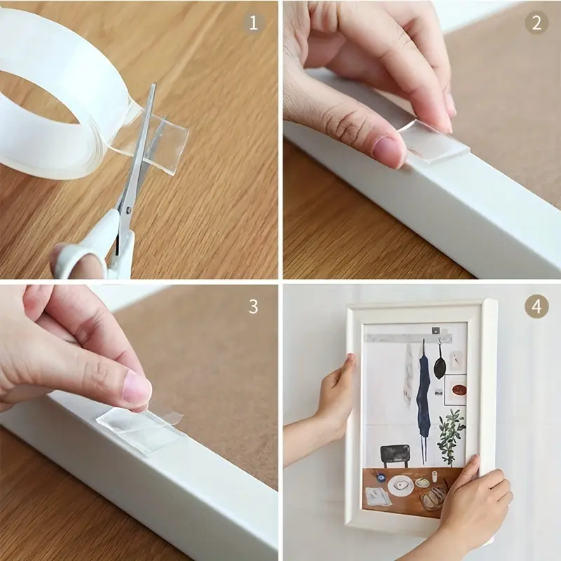 🔥 Nano Double-Sided Tape – Heavy Duty Mounting Tape |💪 Strong,  Clear,  Reusable ✅ Perfect for Every Surface