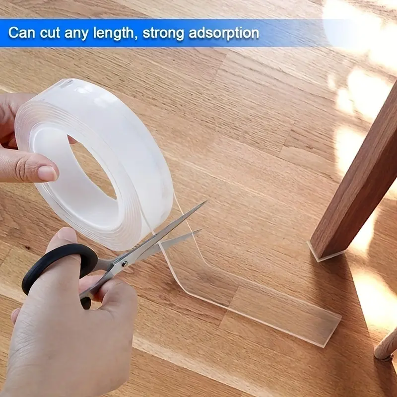 🔥 Nano Double-Sided Tape – Heavy Duty Mounting Tape |💪 Strong,  Clear,  Reusable ✅ Perfect for Every Surface